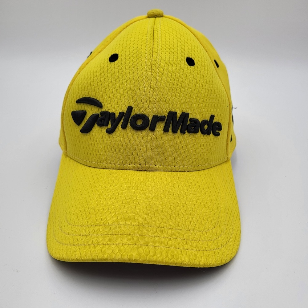 TaylorMade‎ R1 Lethal Golf Adidas Fitted Hat Mens Large/XL Yellow A-Flex